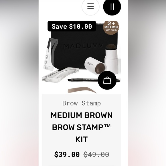 Brow Stamp Kit - Black - Picture 3 of 3